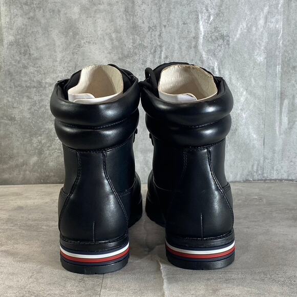 TOMMY HILFIGER Women's Black Melise Lug-Sole Combat Lace-Up Boots SZ 7 - Picture 5 of 7